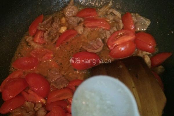 番茄豆腐炒瘦肉的做法图解6
