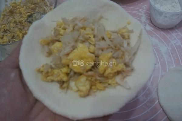 金针菇虾皮鸡蛋饼的做法图解6