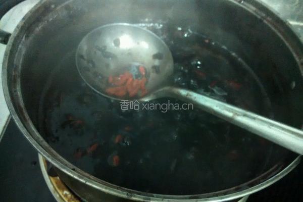 红豆红枣黑米粥的做法图解7