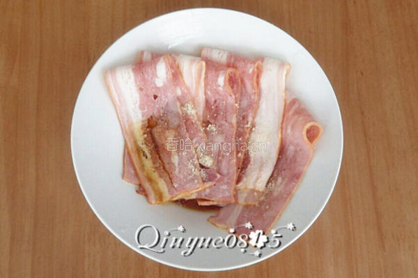 培根卷金针菇的做法图解2