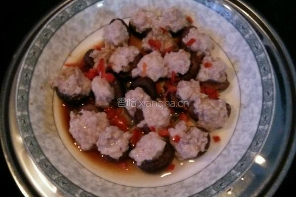 香菇酿肉的做法图解4
