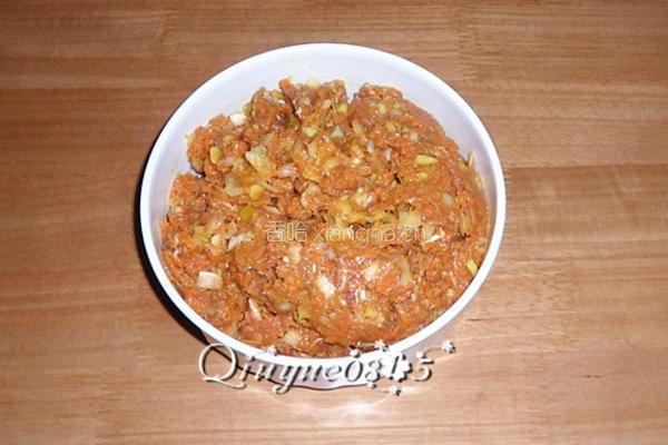 胡萝卜羊肉馅饺子的做法图解6