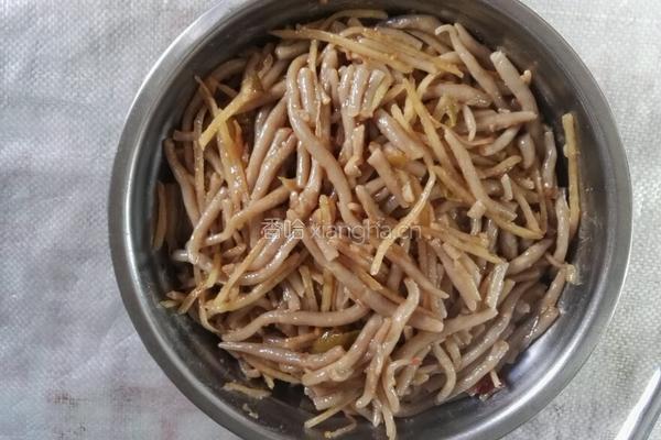 土豆丝炒莜面的做法图解9
