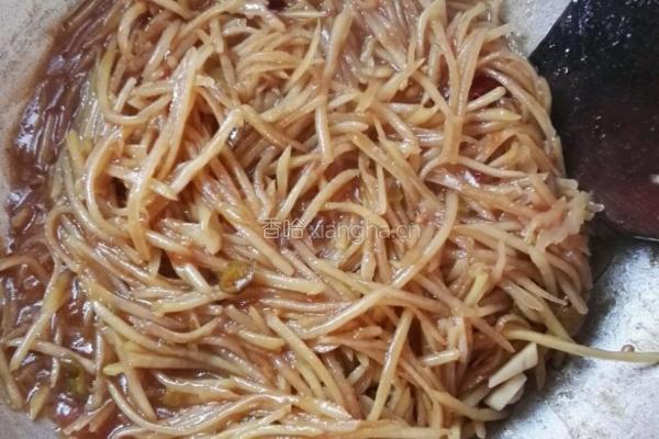 土豆丝炒莜面的做法图解7