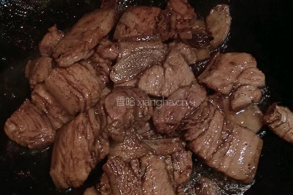 干豆角烧肉的做法图解4