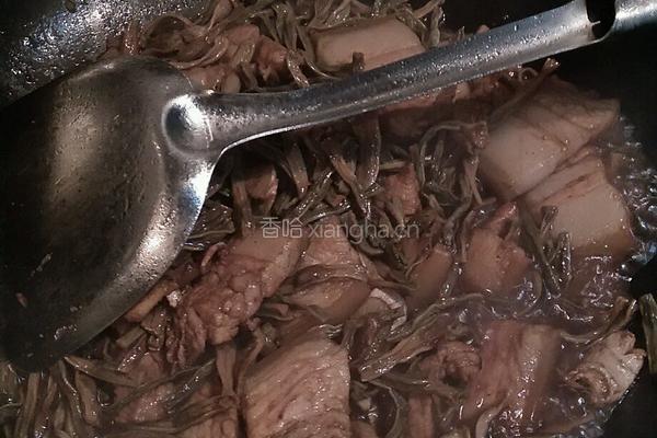干豆角烧肉的做法图解5