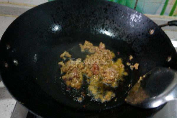 咸甜肉末豌豆(母亲版)的做法图解6