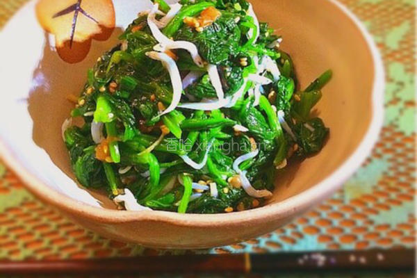 梅干拌菠菜的做法图解5