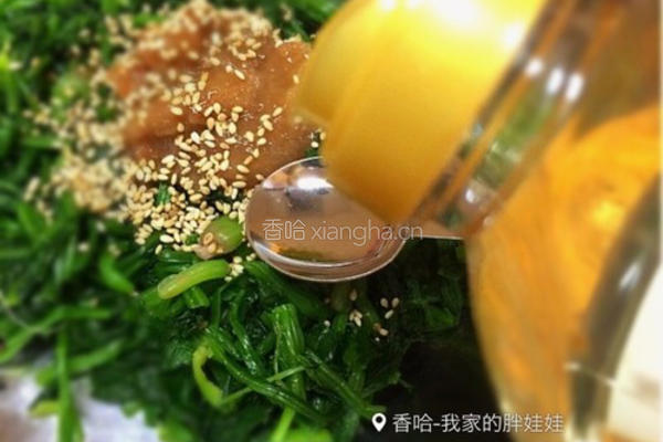 梅干拌菠菜的做法图解4