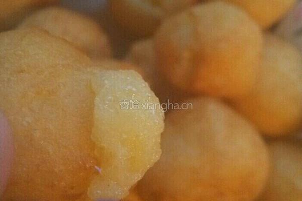 拔丝空心琉璃丸子的做法图解9