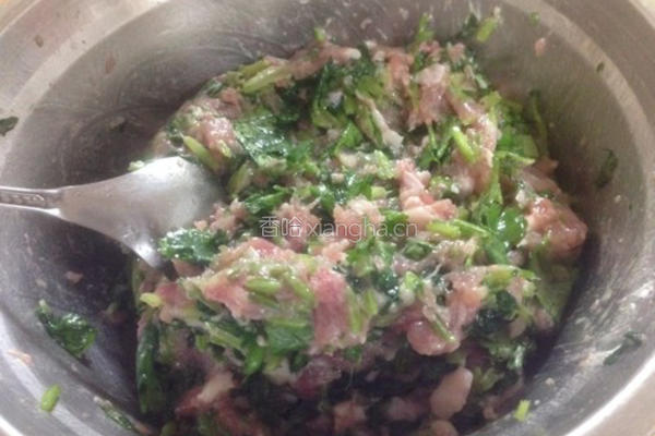 香菜饺子的做法图解7
