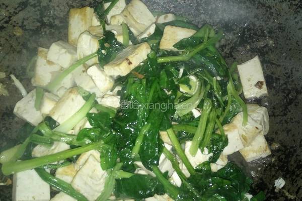 菠菜豆腐菜的做法图解7