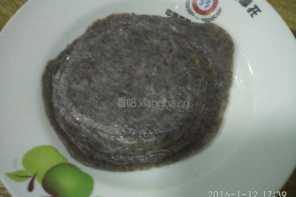 黑米卷饼-鸡丝豆芽馅的做法图解22