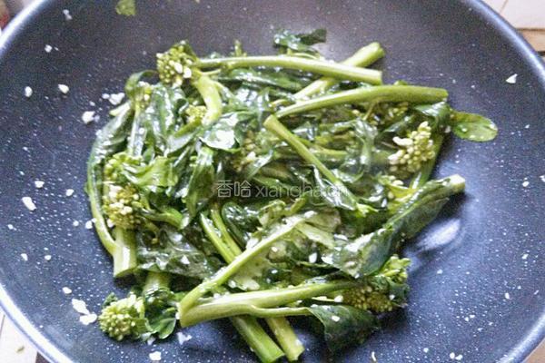 蒜蓉炒芥蓝的做法图解5