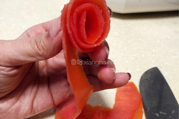 番茄玫瑰花的做法图解6