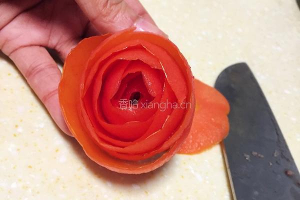 番茄玫瑰花的做法图解7