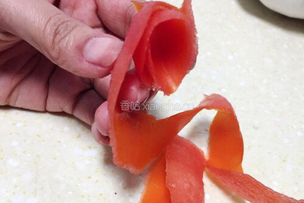 番茄玫瑰花的做法图解5