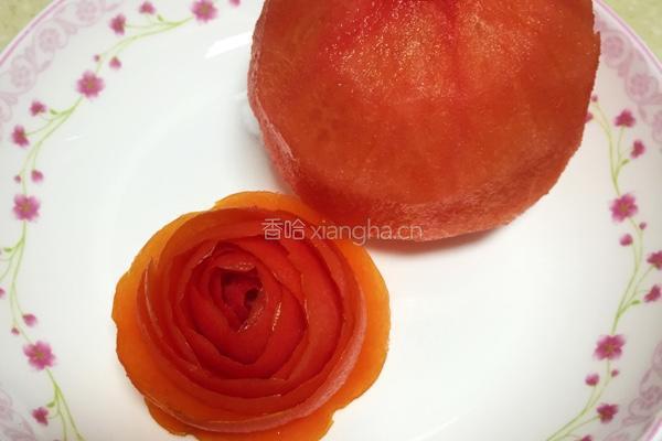 番茄玫瑰花的做法图解8