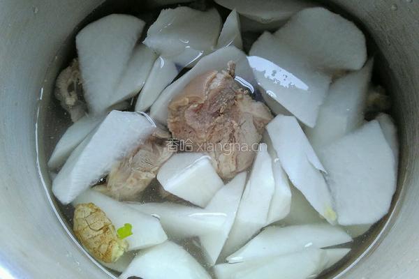 萝卜炖羊腿的做法图解7