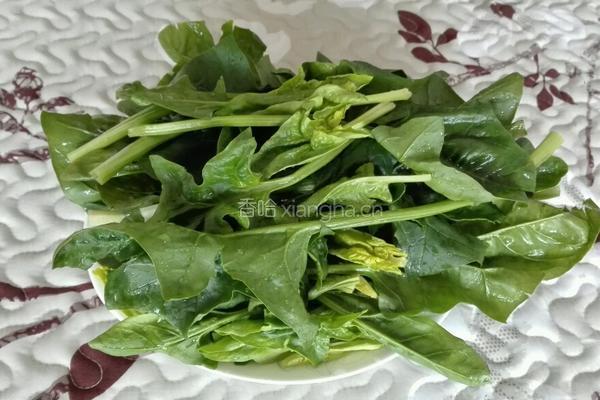 茄子炒菠菜的做法图解3