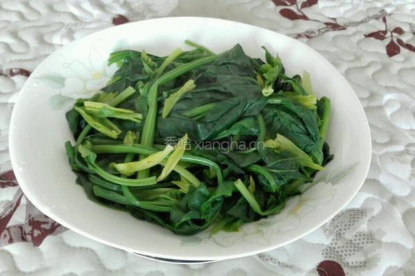 茄子炒菠菜的做法图解6