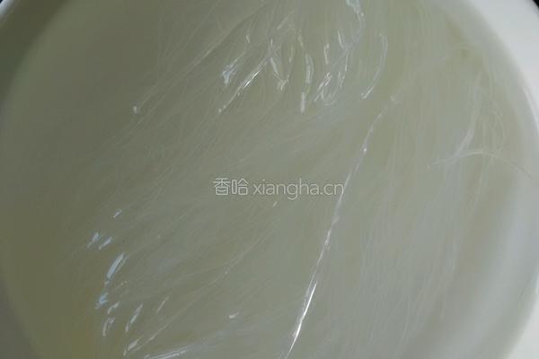 虾仁油菜拌粉丝的做法图解2