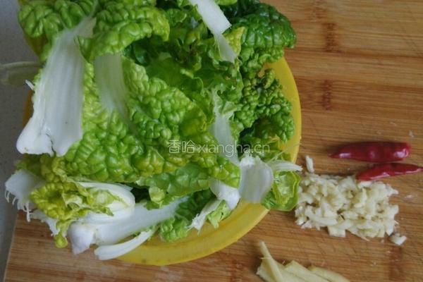 耗油小白菜的做法图解1