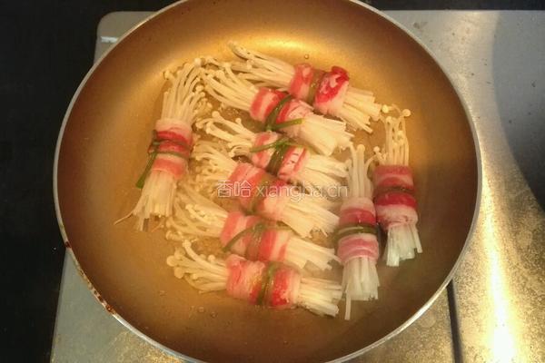 韩式金针菇肥牛卷的做法图解4