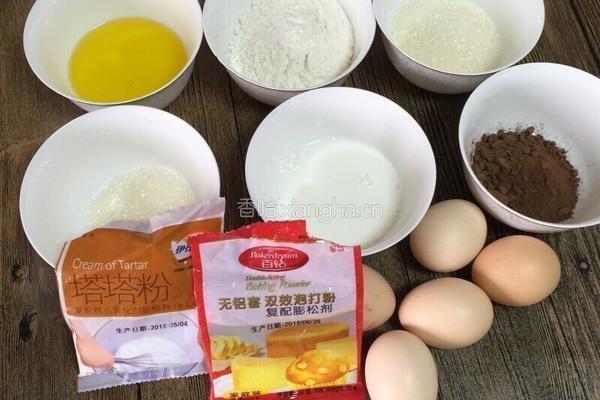 可可戚风蛋糕的做法图解1