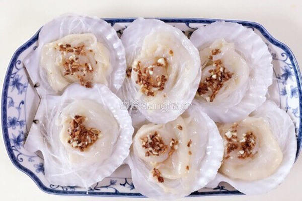 蒜蓉粉丝蒸元贝的做法图解10