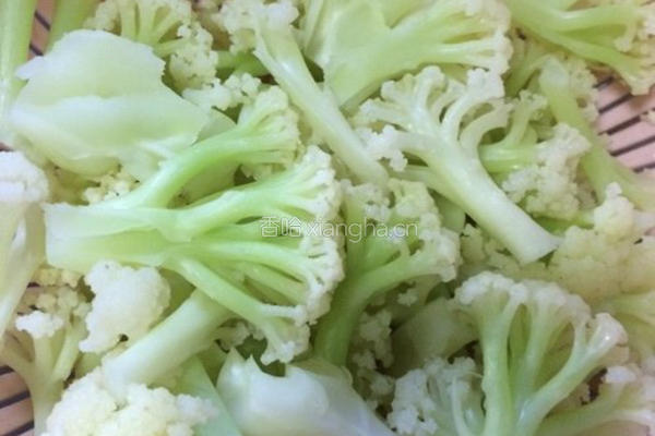 有机花菜炒肉的做法图解5