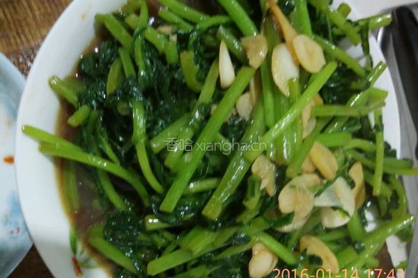 蒜蓉茼蒿的做法图解6