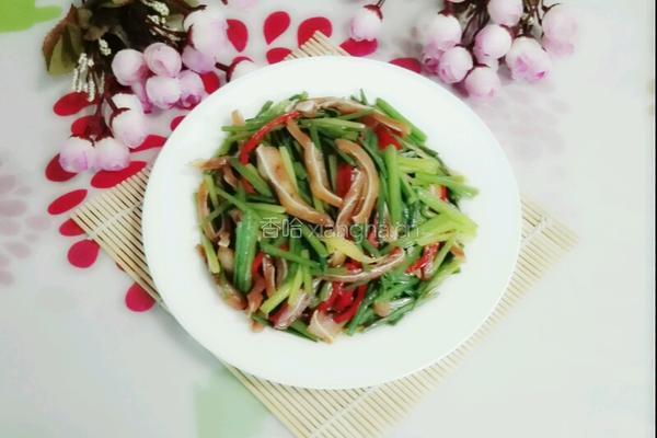 猪耳朵炒韭菜花