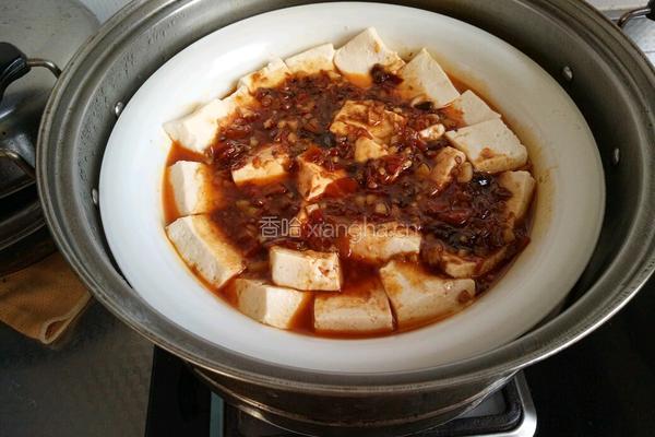 蒜蓉鱼香蒸豆腐（福）的做法图解12