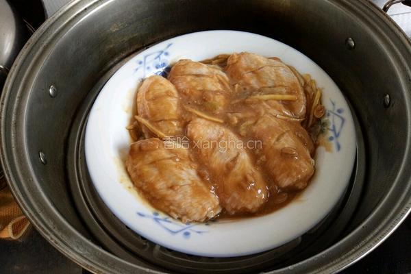 豆瓣酱蒸鸡翅（吉）的做法图解6