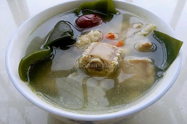 海带黄豆排骨汤的做法图解7
