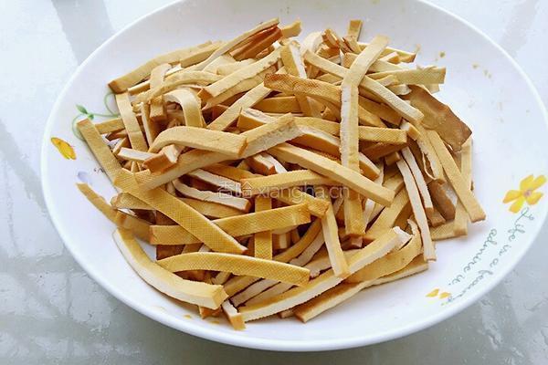 香干豆豉炒肉的做法图解4