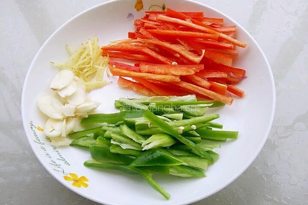 香干豆豉炒肉的做法图解3
