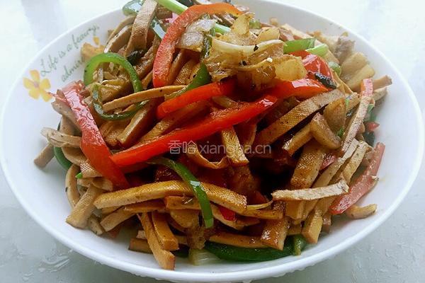 香干豆豉炒肉的做法图解7