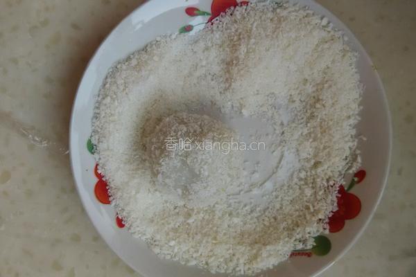 椰蓉豆沙糯米糍的做法图解6