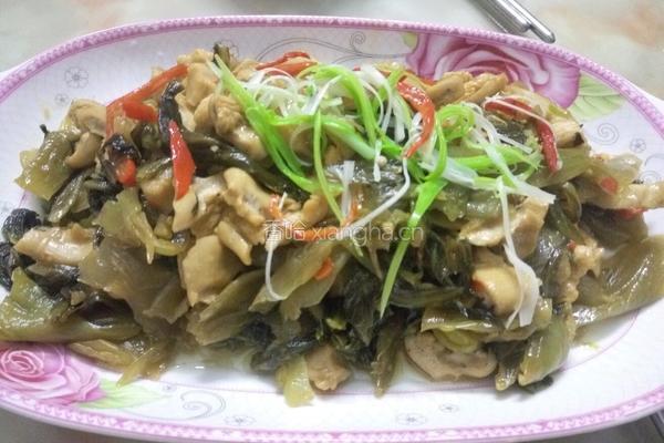咸菜炒猪肠