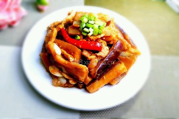 茄汁肉丝烧茄条的做法图解14