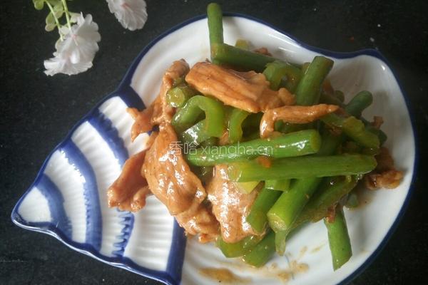 肉炒蒜苔的做法图解9