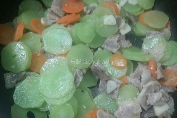 咸肉青笋片的做法图解7