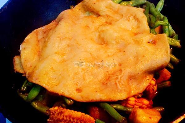 豆角土豆烀饼的做法图解14