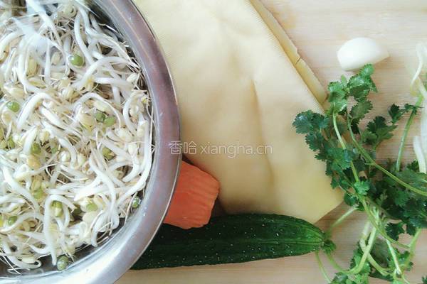 凉拌豆芽菜的做法图解1