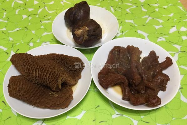 卤三宝的做法图解9