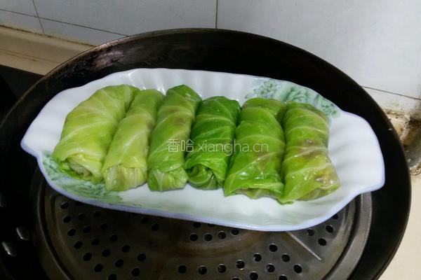 圆白菜酿肉的做法图解10