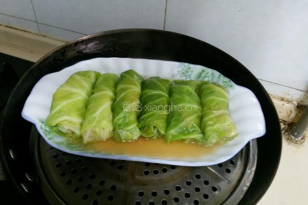 圆白菜酿肉的做法图解11