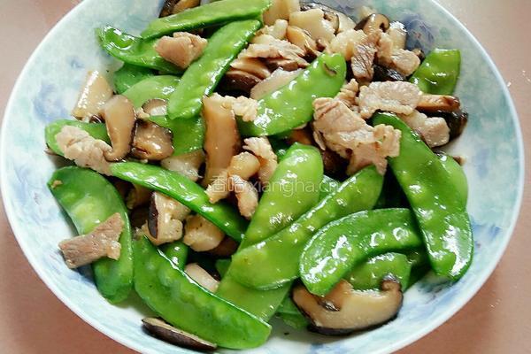 荷兰豆香菇肉片
